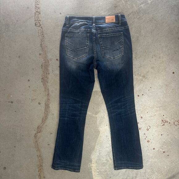 BKE Stella Mid-Rise Slim Fit Jeans Women's 30x31.5 Blue Denim Tailored Bootcut - Picture 7 of 10